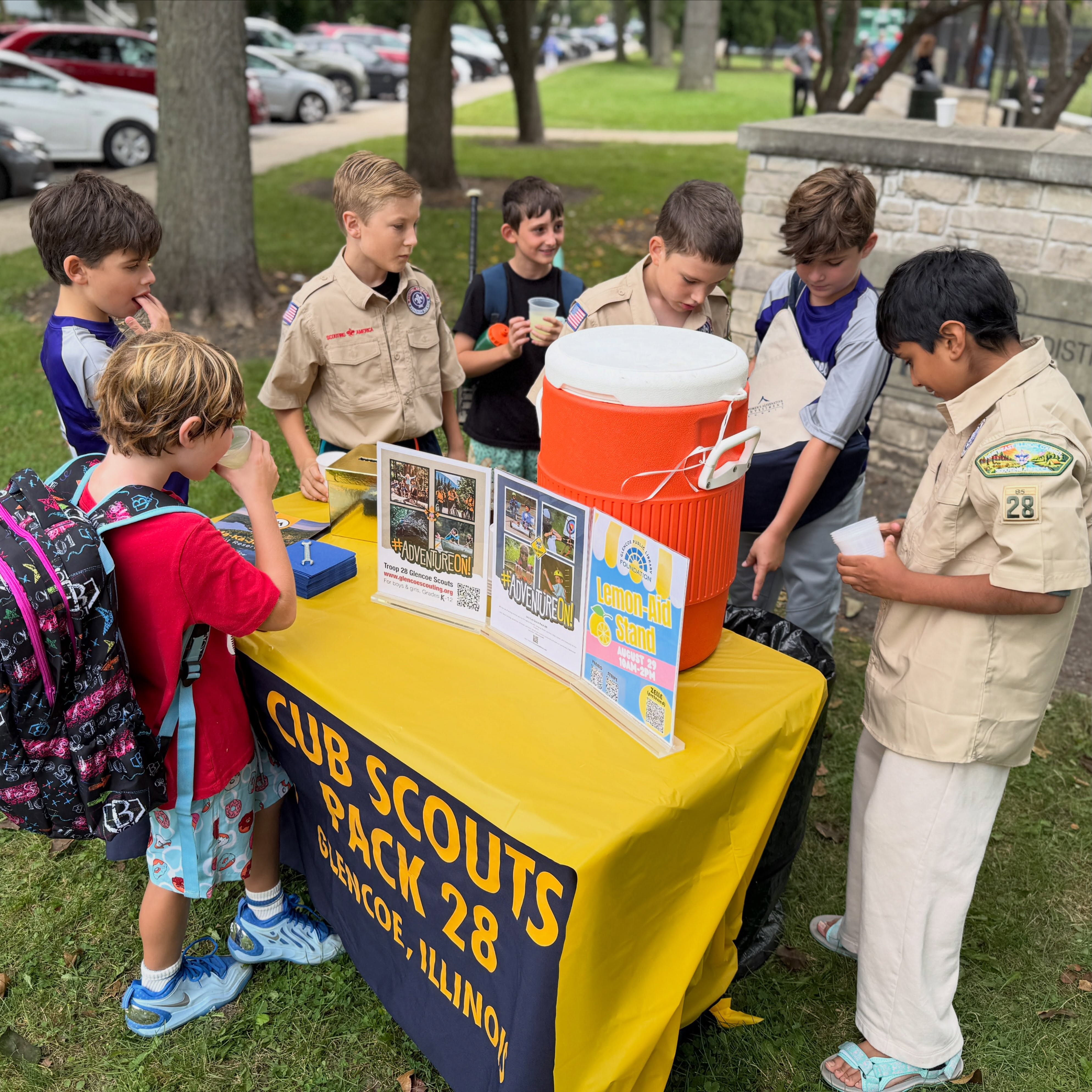 Brisk lemonade business after the game