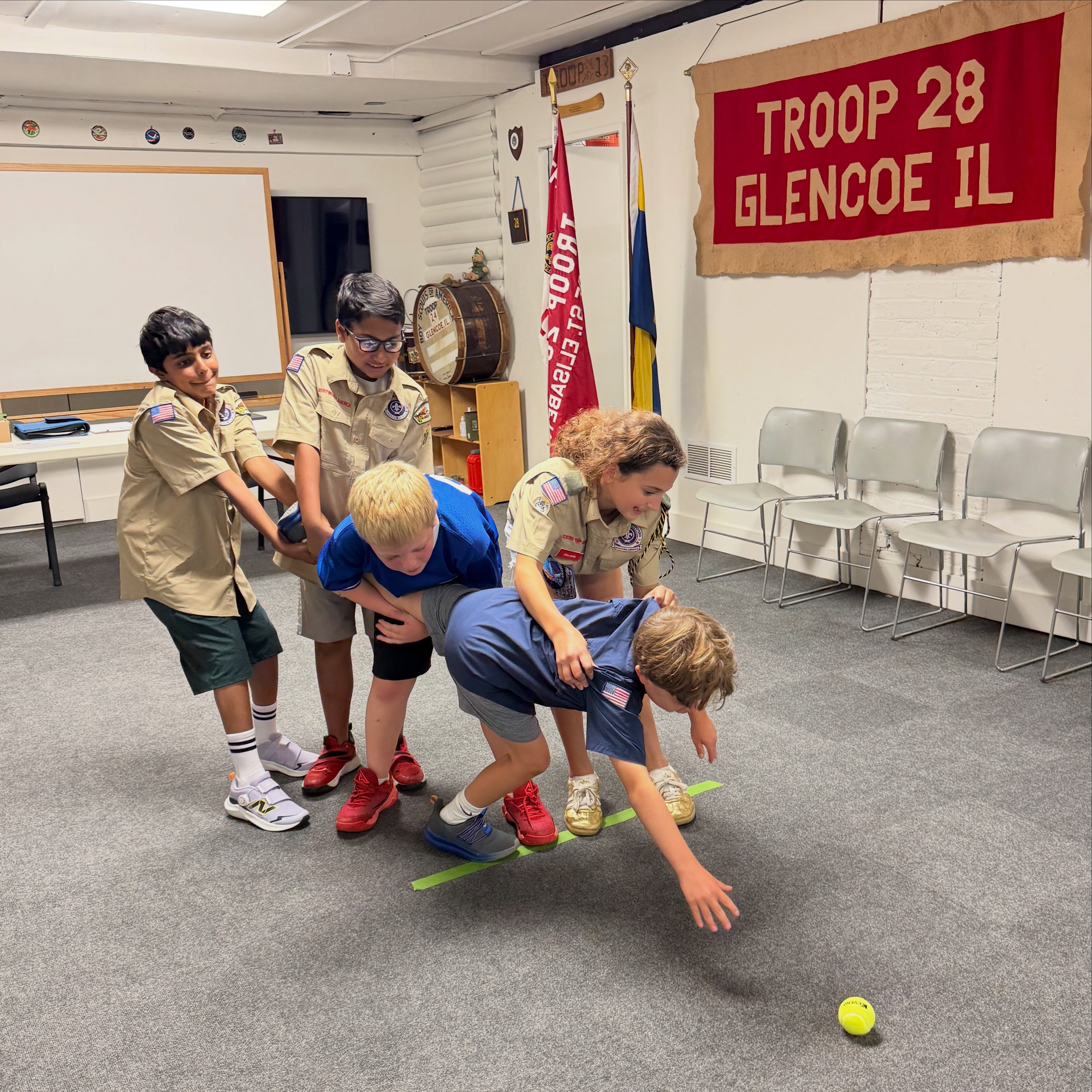 When the floor is lava and Cub Scouts need to reach